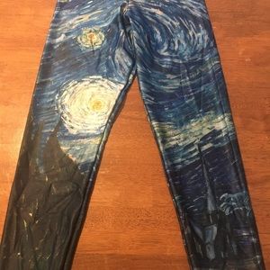 Blackmilk L Van Gogh Starry Night leggings